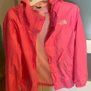 Girls' North Face Rain Jacket (L)